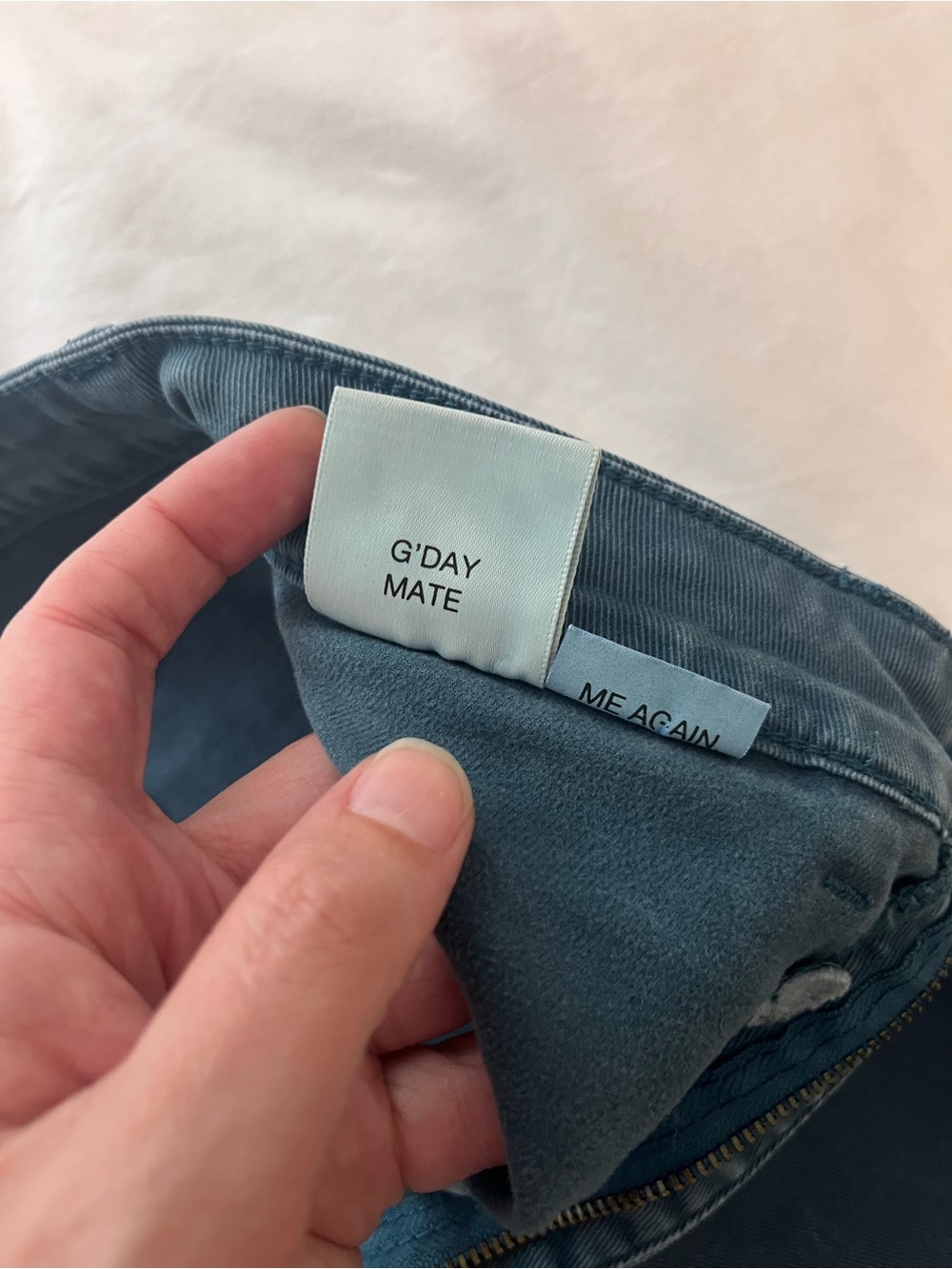 Rolla’s Sailor Jeans High Rise Wide Leg Teal Blue Jeans Retro Denim Size 29 - Picture 9 of 14